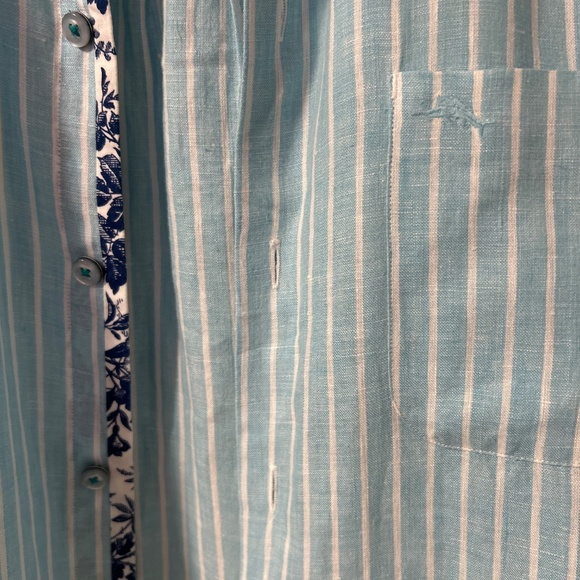 Tommy Bahama Long Sleeve Linen Shirt Small - Picture 2 of 7